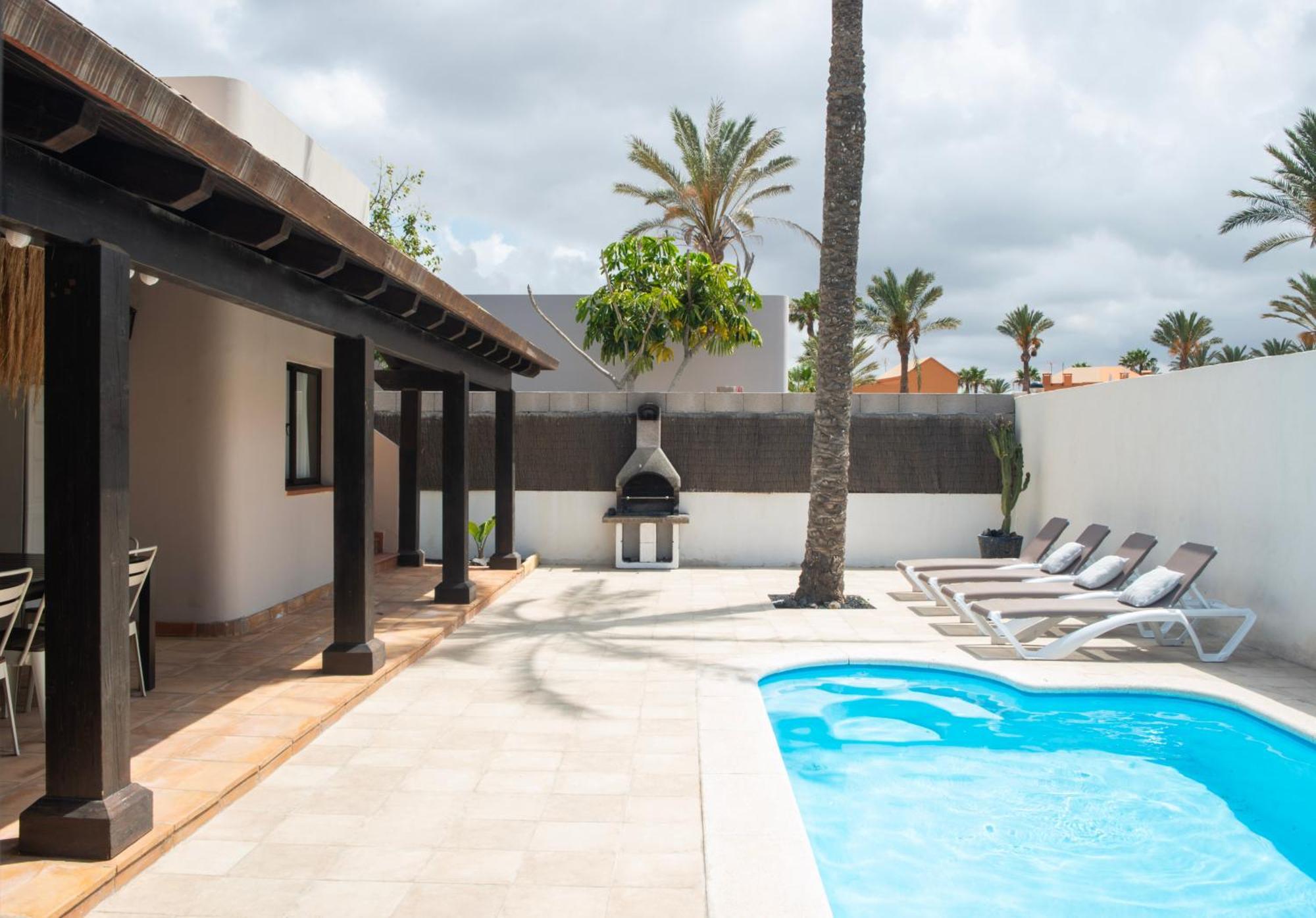 House Boho Palm With Private Heated Pool And Garden, 3 Bedrooms, Wi-Fi Corralejo Exteriör bild