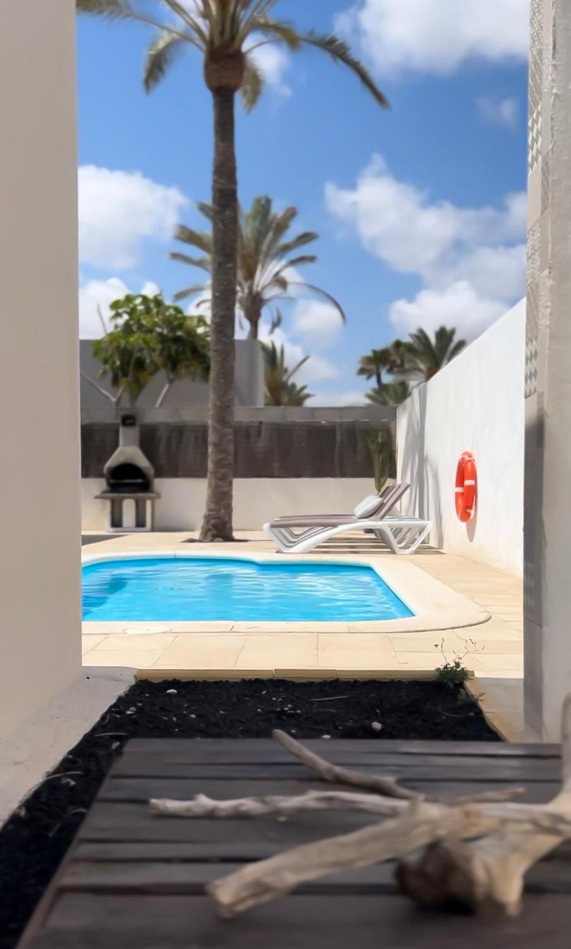 House Boho Palm With Private Heated Pool And Garden, 3 Bedrooms, Wi-Fi Corralejo Exteriör bild