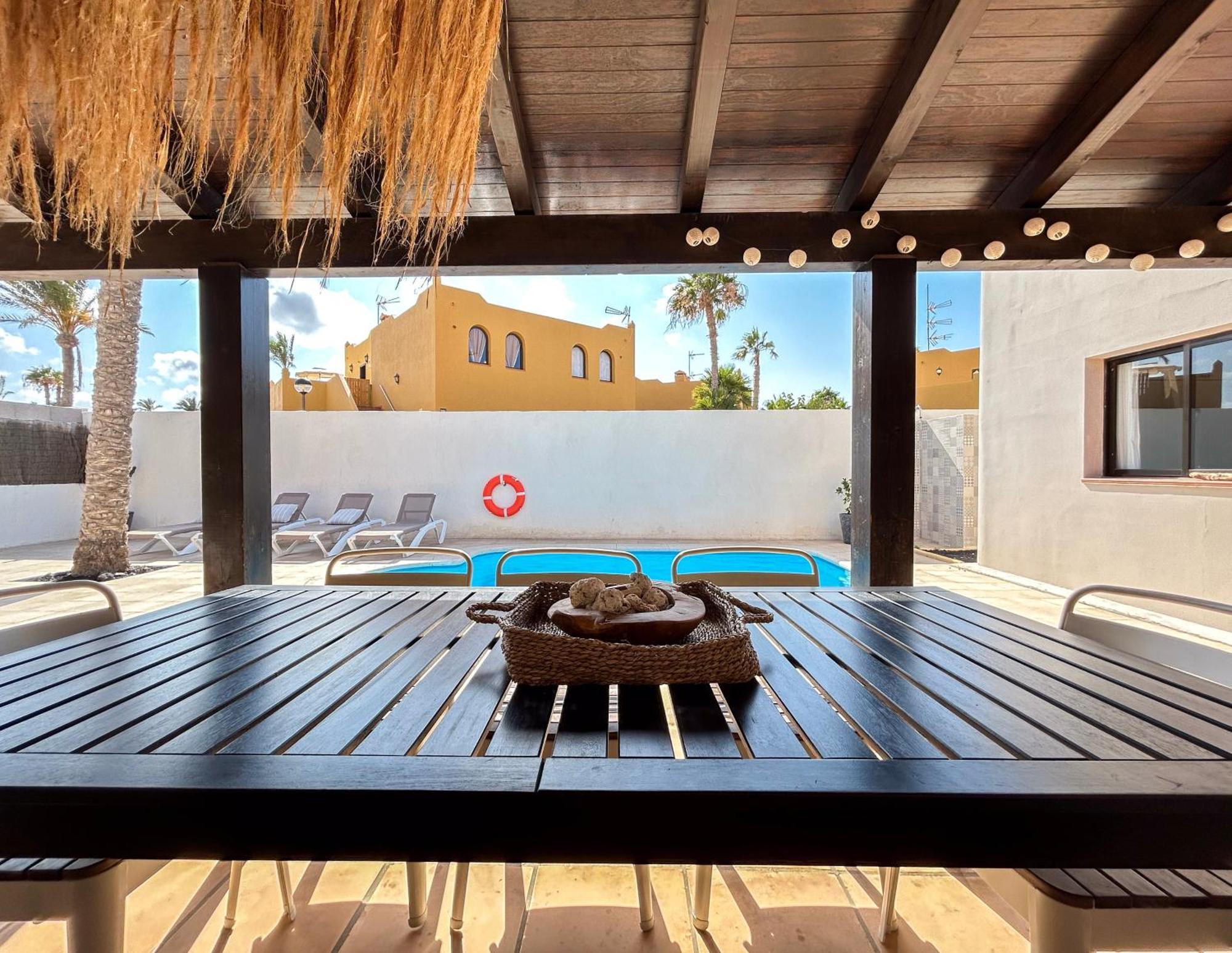 House Boho Palm With Private Heated Pool And Garden, 3 Bedrooms, Wi-Fi Corralejo Exteriör bild